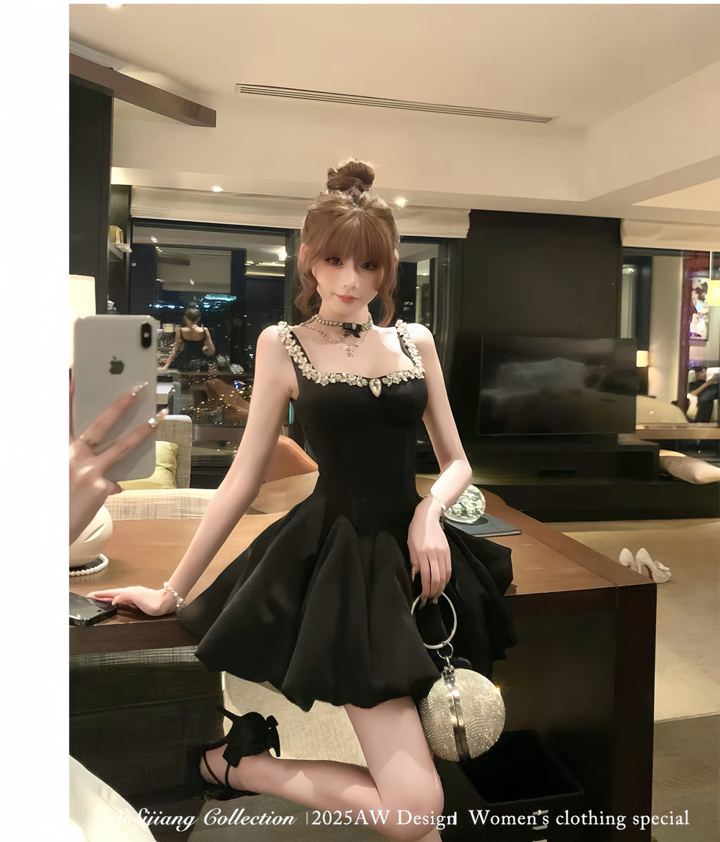 法式千金鱼骨蓬蓬裙