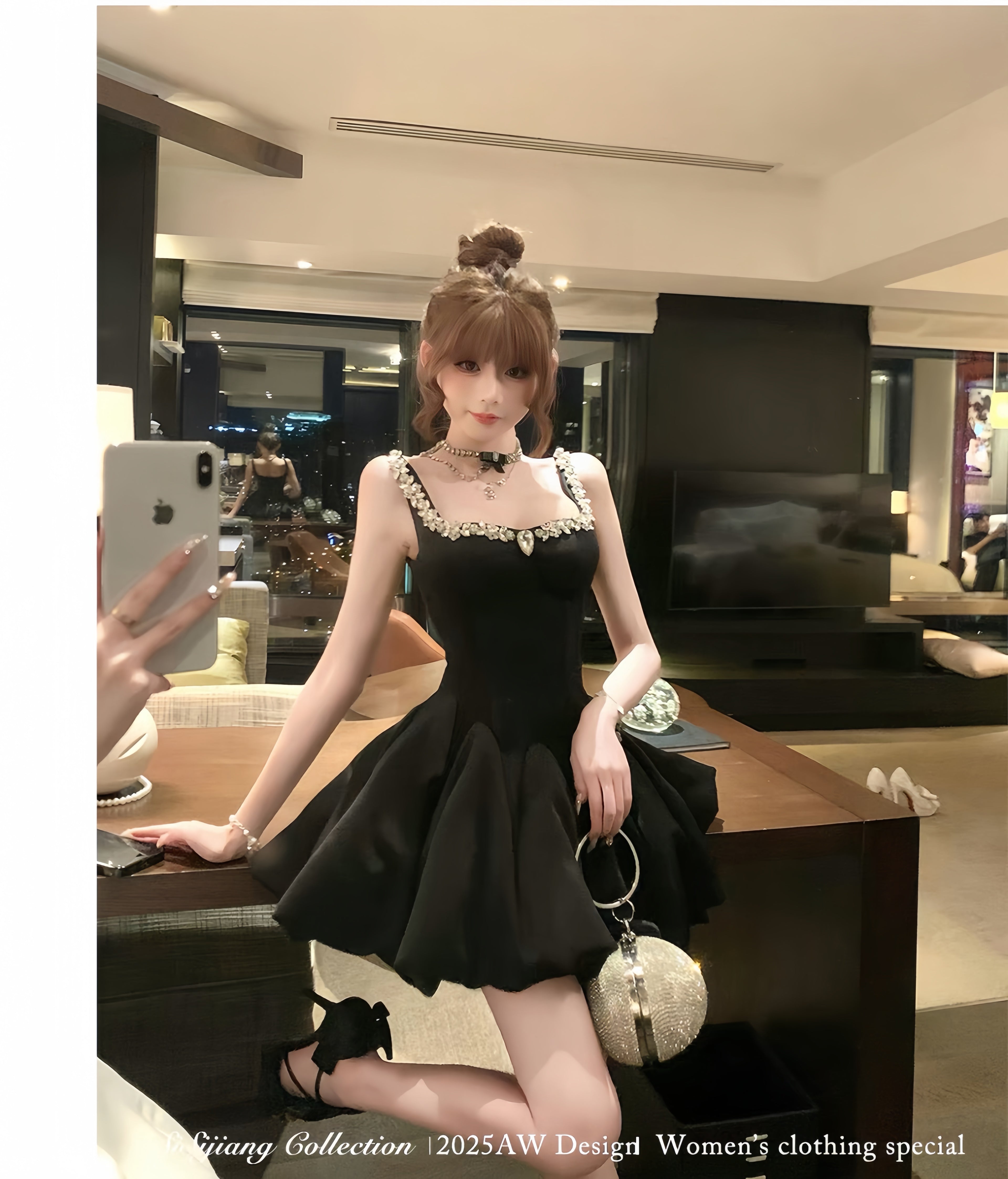 法式千金鱼骨蓬蓬裙