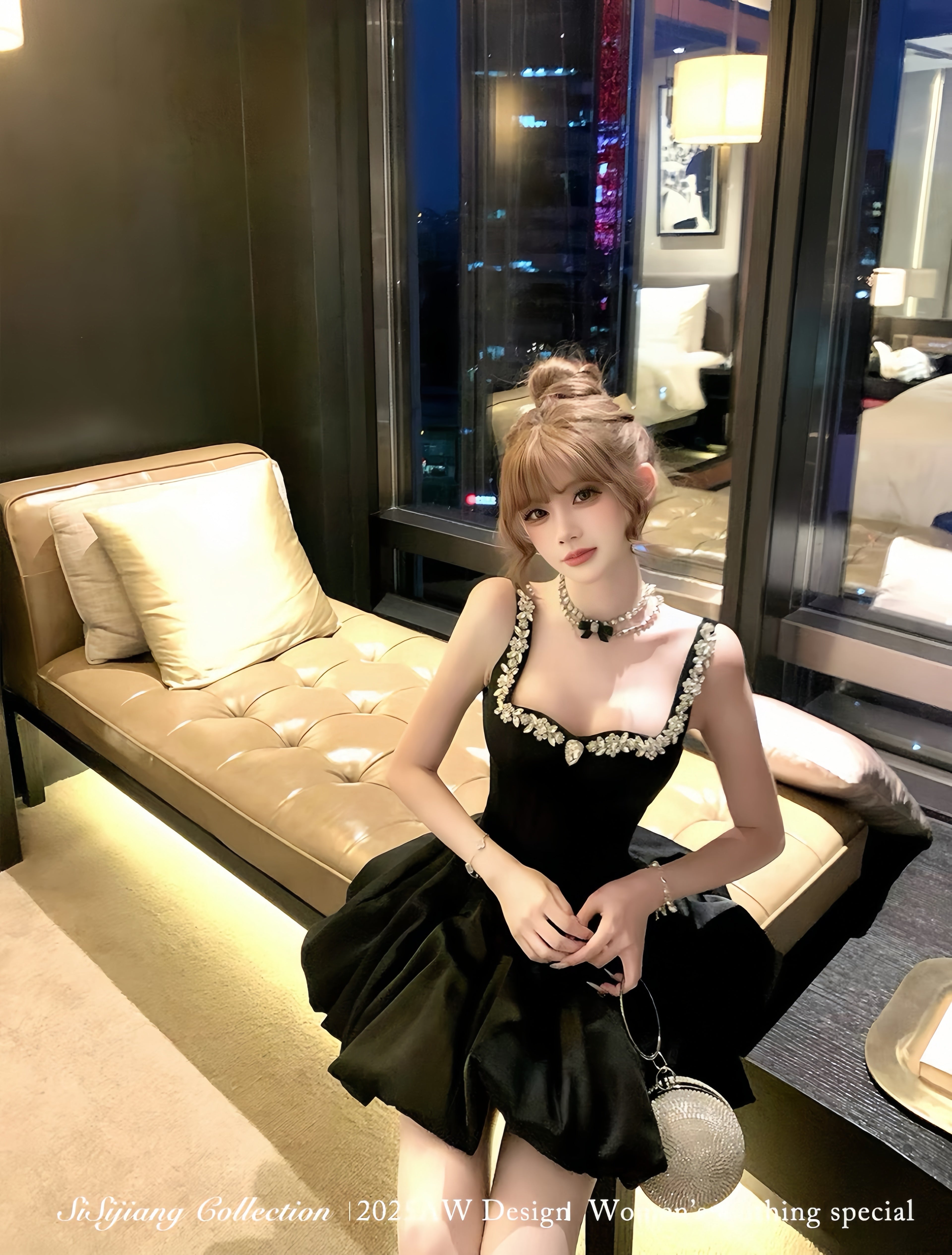 法式千金鱼骨蓬蓬裙