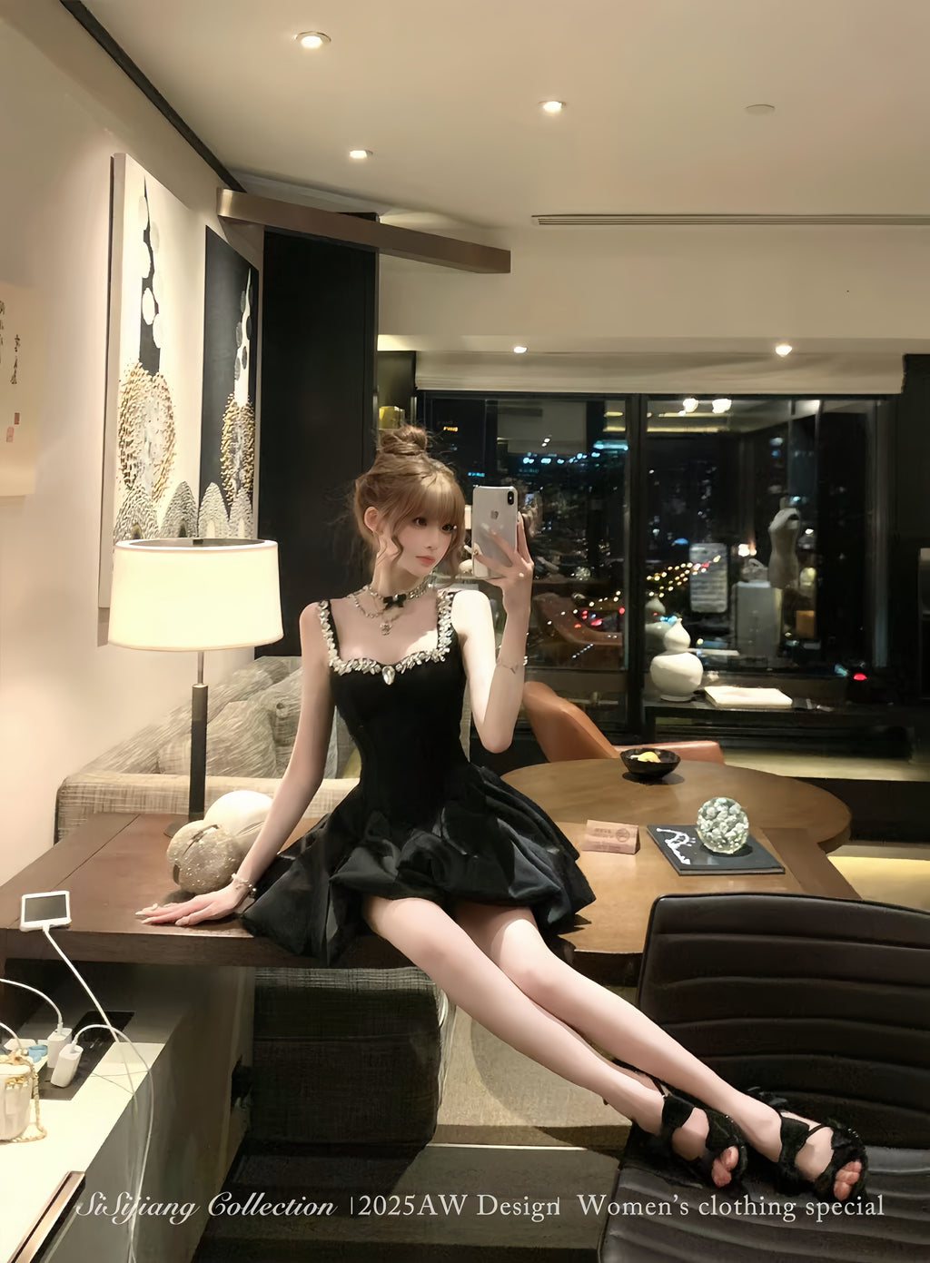 法式千金鱼骨蓬蓬裙